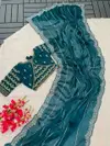 Manna Jk Pure Zimmy Choo Satin Party Wear Saree Suppliers in India
